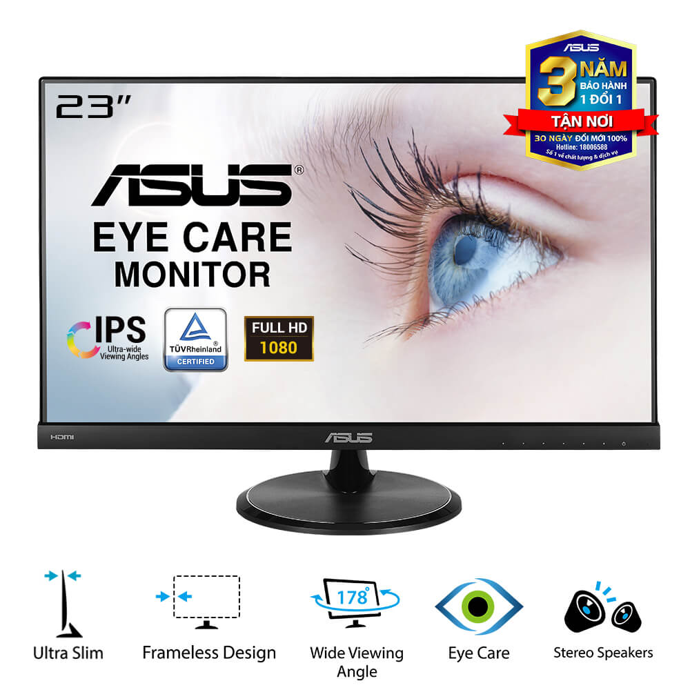 Màn hình Asus VC239H 23Inch IPS màu đen